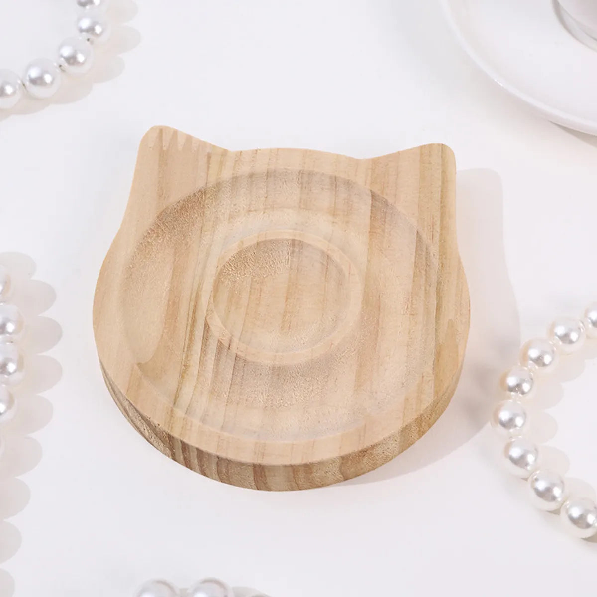 Modern Style Artistic Round Solid Wood Patchwork Jewelry Display Jewelry Rack