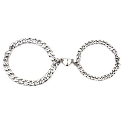 Modern Style Bear Heart Shape Stainless Steel Bracelets