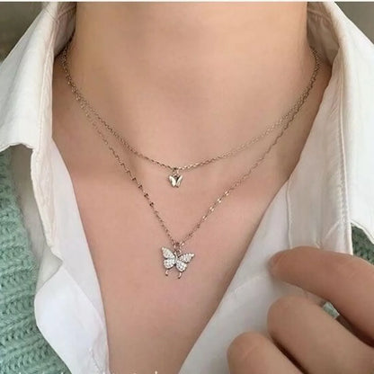 Modern Style Butterfly Alloy Wholesale Necklace