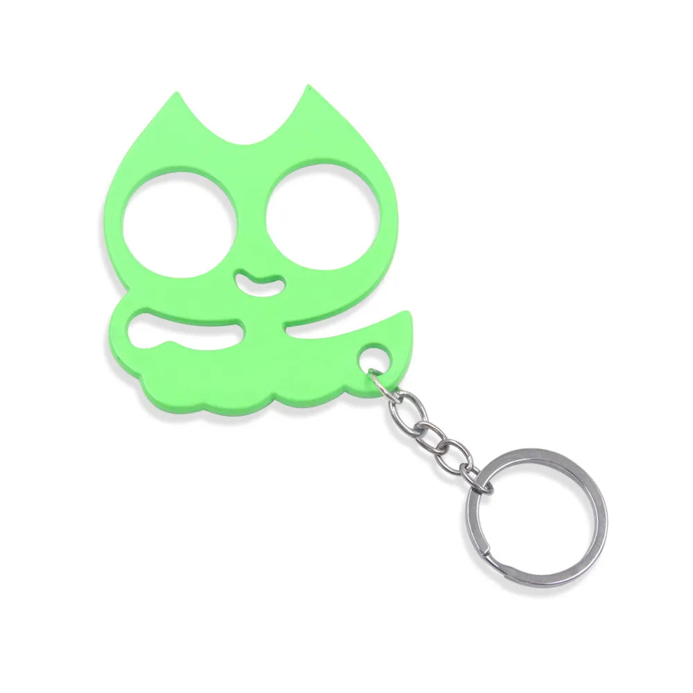 Modern Style Cat Metal Self-Defense Women'S Bag Pendant Keychain