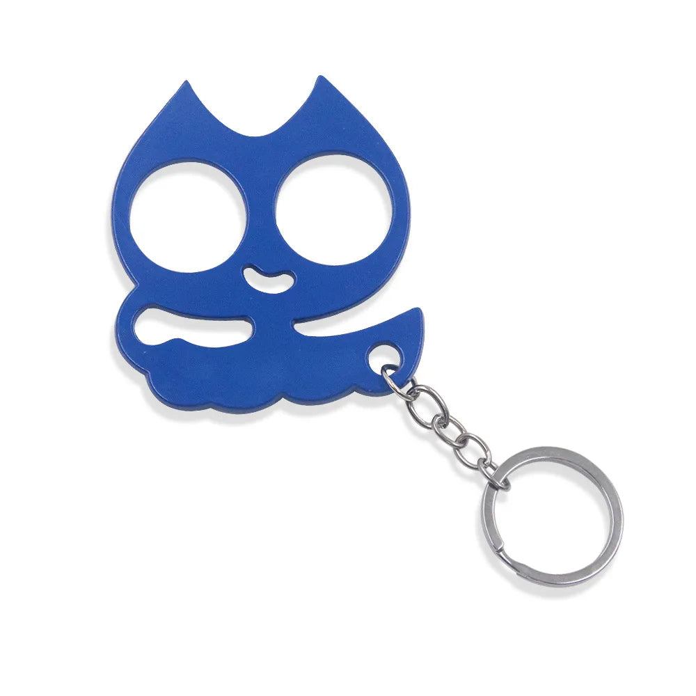 Modern Style Cat Metal Self-Defense Women'S Bag Pendant Keychain