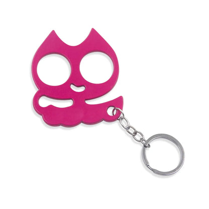 Modern Style Cat Metal Self-Defense Women'S Bag Pendant Keychain