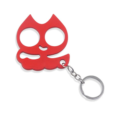 Modern Style Cat Metal Self-Defense Women'S Bag Pendant Keychain