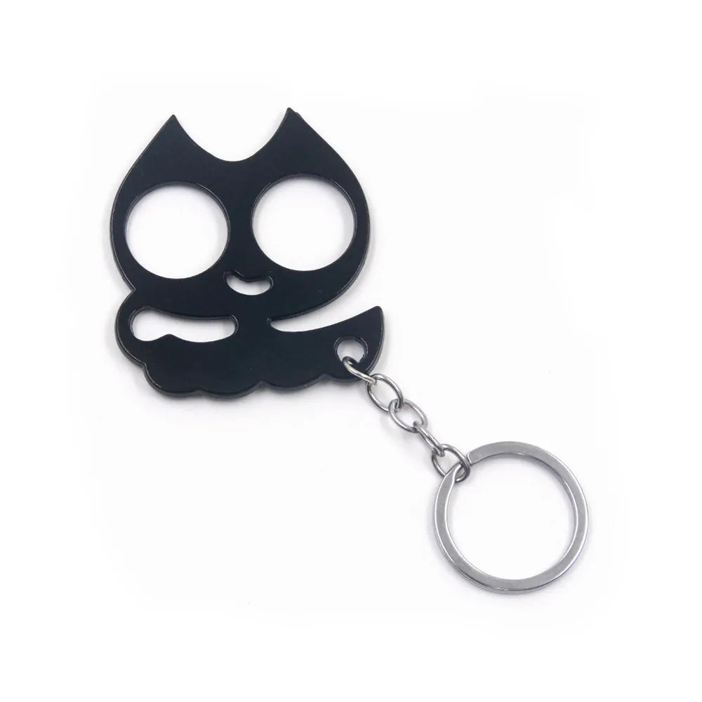 Modern Style Cat Metal Self-Defense Women'S Bag Pendant Keychain