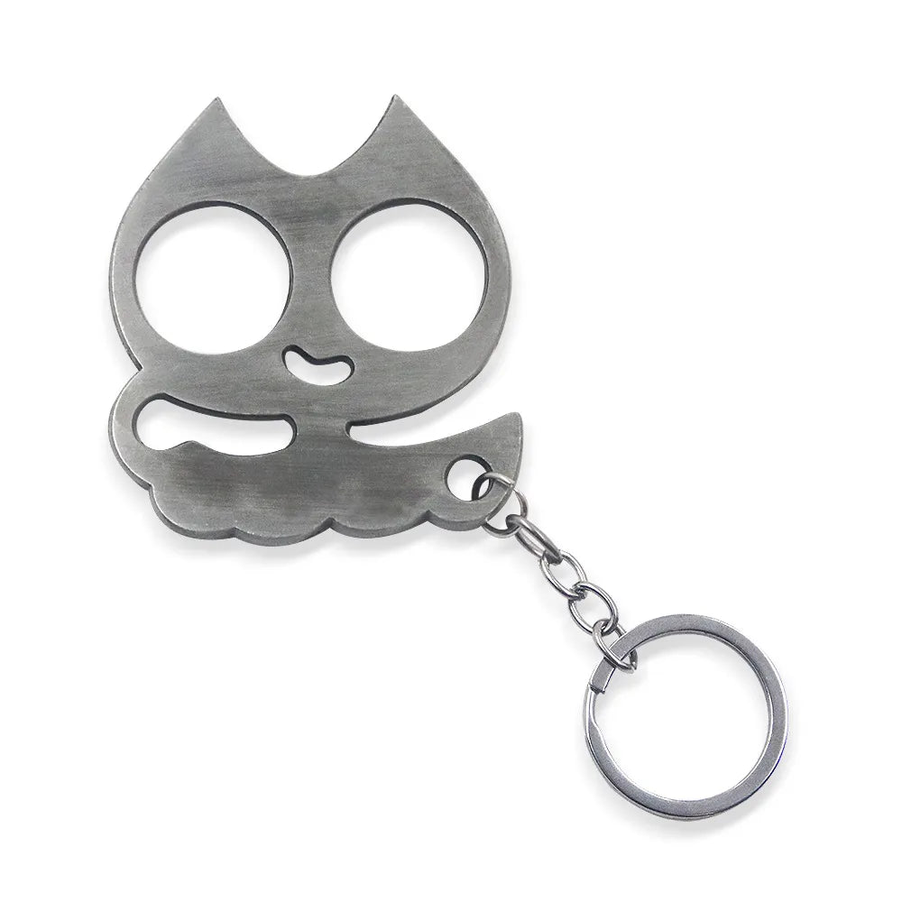 Modern Style Cat Metal Self-Defense Women'S Bag Pendant Keychain