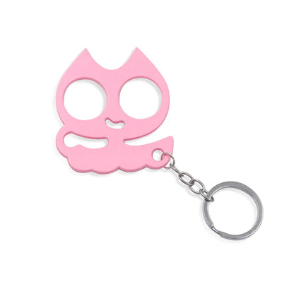 Modern Style Cat Metal Self-Defense Women'S Bag Pendant Keychain