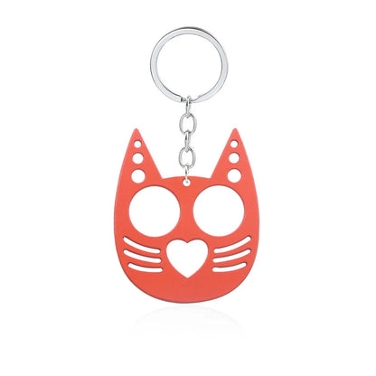 Modern Style Cat Metal Self-Defense Women'S Bag Pendant Keychain