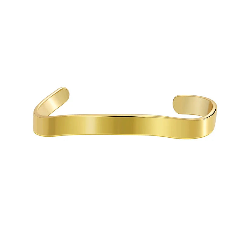 Modern Style Classic Style Commute Solid Color Copper Irregular Twist Plating 18k Gold Plated Cuff Bracelets