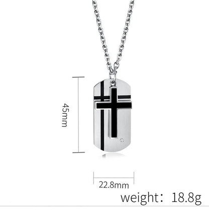 Modern Style Classic Style Cross 304 Stainless Steel Unisex Pendant Necklace