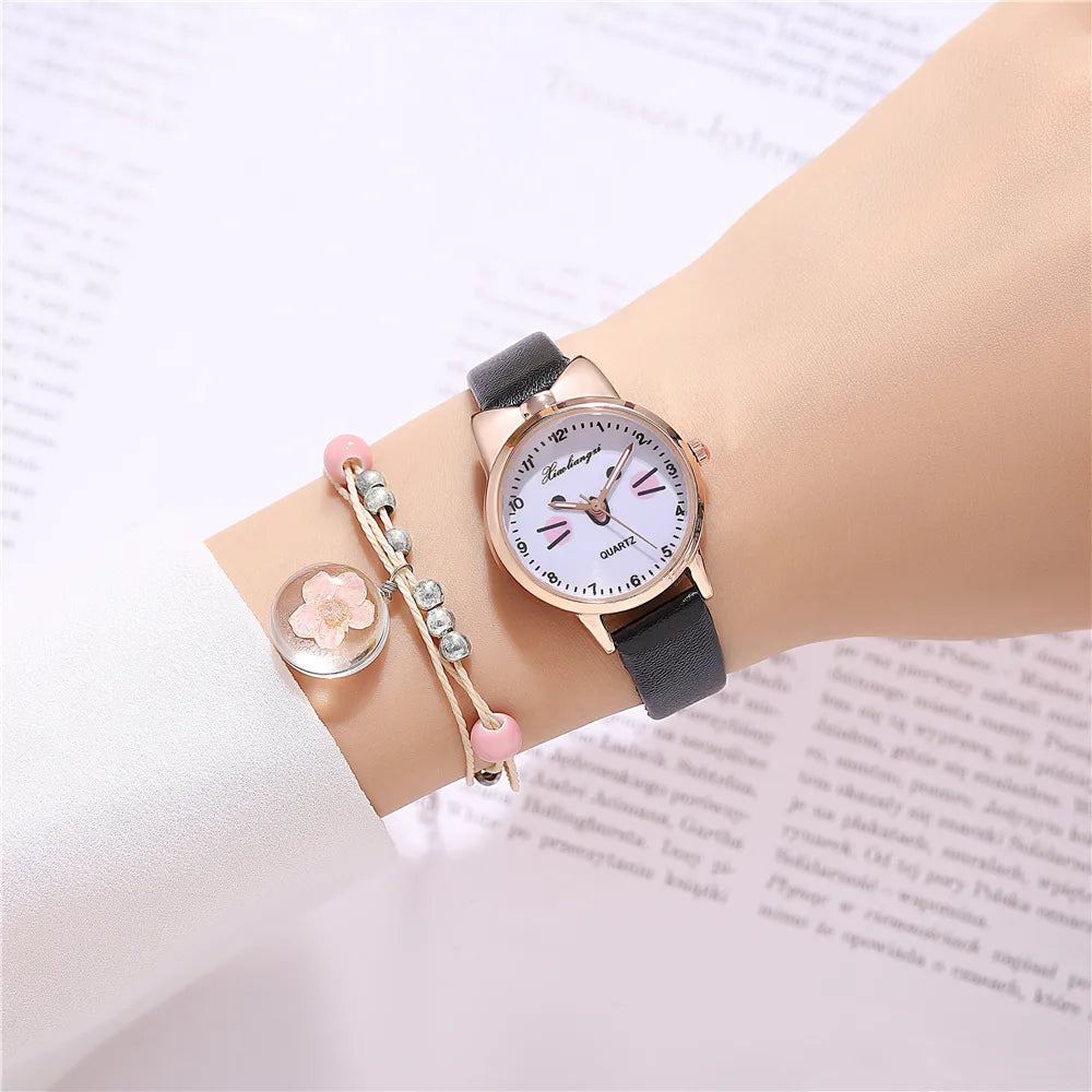 Modern Style Classic Style  Face Buckle Quartz Kids Watches