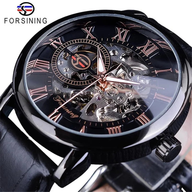 Modern Style Classic Style Geometric Buckle Mechanical Men'S Watches