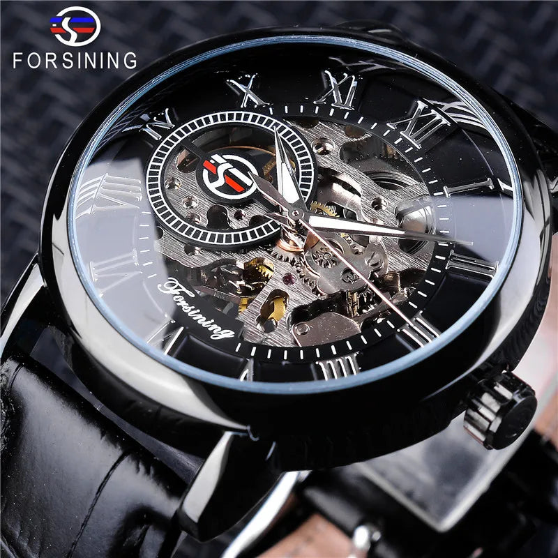 Modern Style Classic Style Geometric Buckle Mechanical Men'S Watches