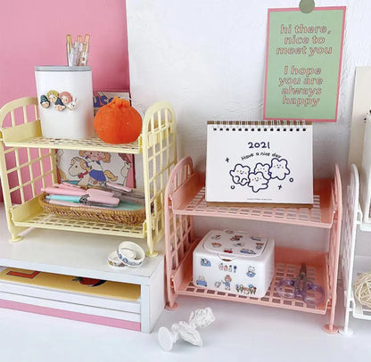 Modern Style Classic Style Lattice Solid Color Plastic Jewelry Rack