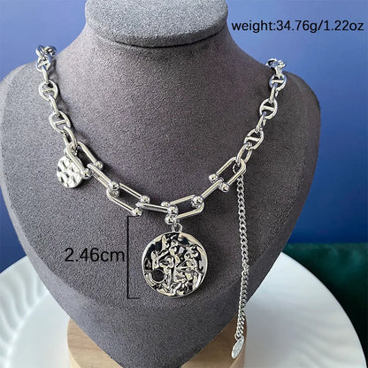 Modern Style Classic Style Round Copper Alloy Wholesale Pendant Necklace