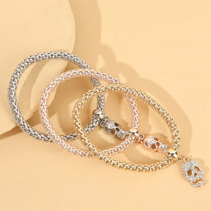 Modern Style Classic Style Skull Alloy Wholesale Bracelets