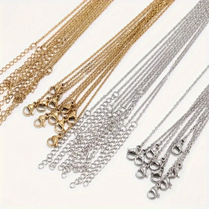 Stainless Steel Gold Plated Modern Style Classic Style Solid Color None Necklace