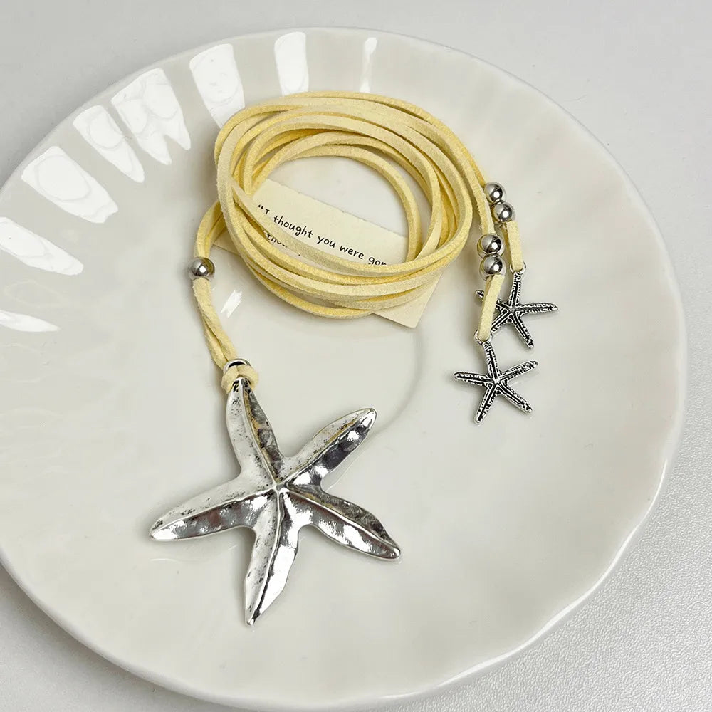 Modern Style Classic Style Starfish Alloy Wholesale Pendant Necklace