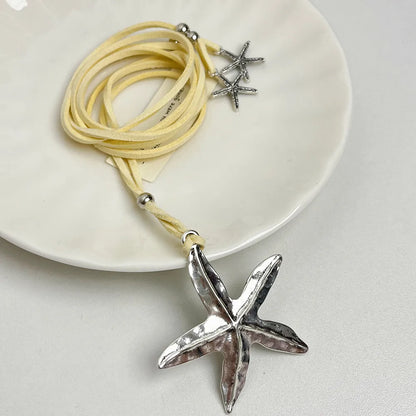 Modern Style Classic Style Starfish Alloy Wholesale Pendant Necklace