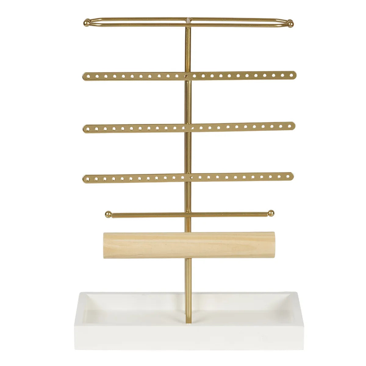 Modern Style Classic Style T Shape Solid Wood Metal Jewelry Display Jewelry Rack