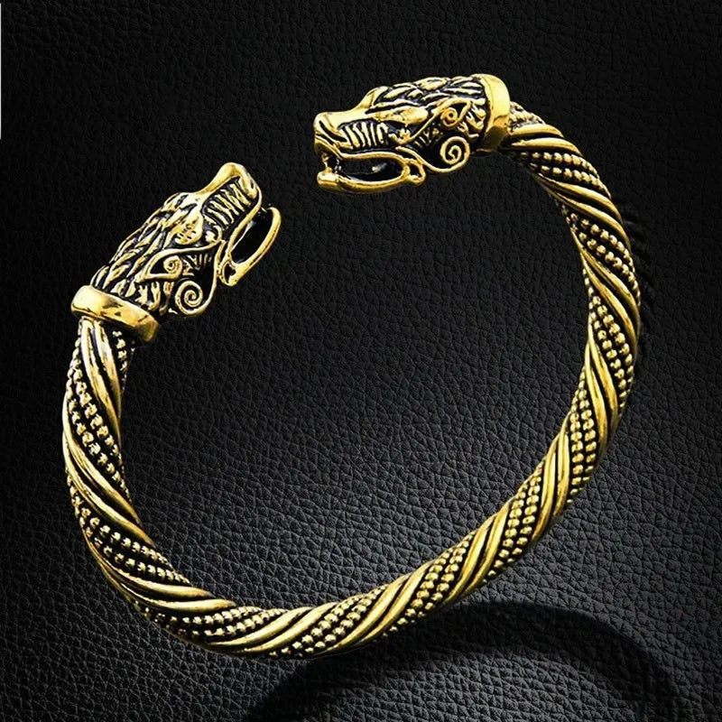 Modern Style Cool Style Dragon Alloy Men'S Bangle