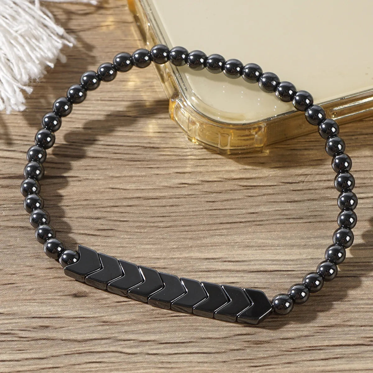 Modern Style Cool Style Geometric Iron Gall Stone Men'S Bracelets