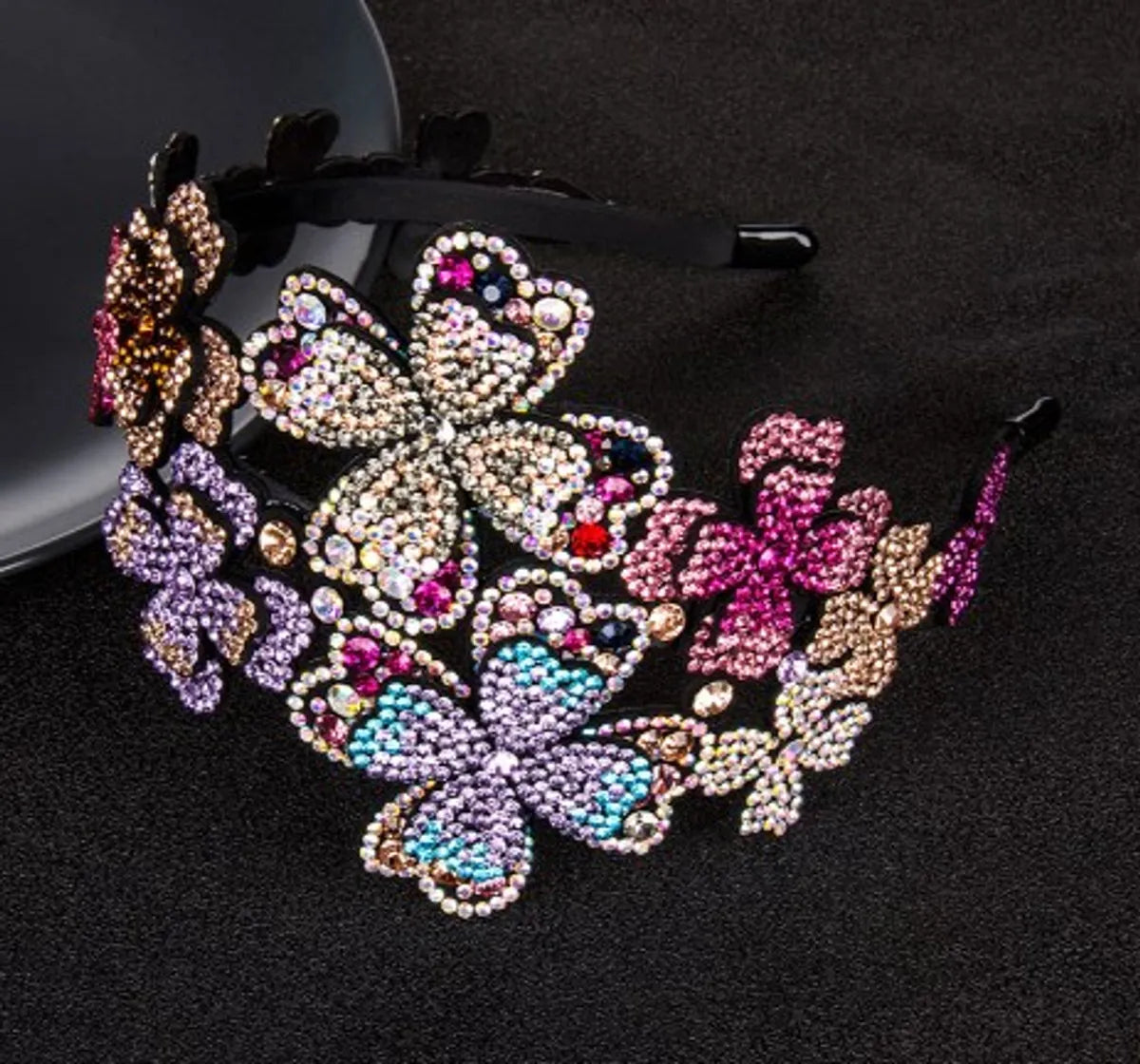 Modern Style Flower Rhinestone Hair Band