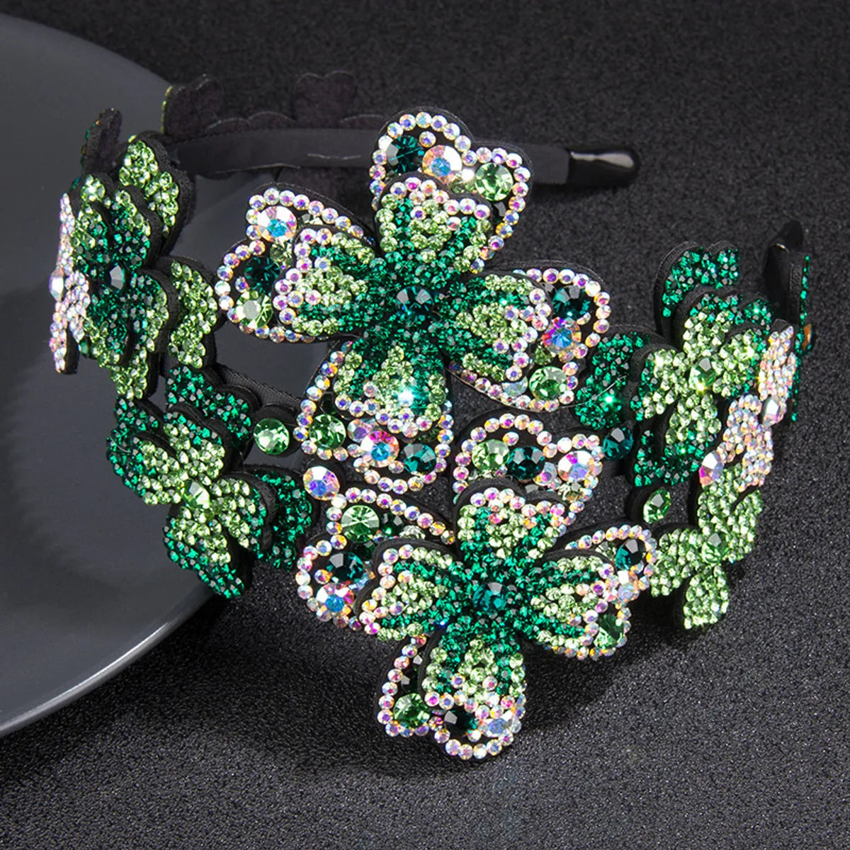 Modern Style Flower Rhinestone Hair Band