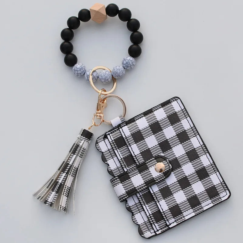 Modern Style Geometric Pu Leather Unisex Bag Pendant Keychain