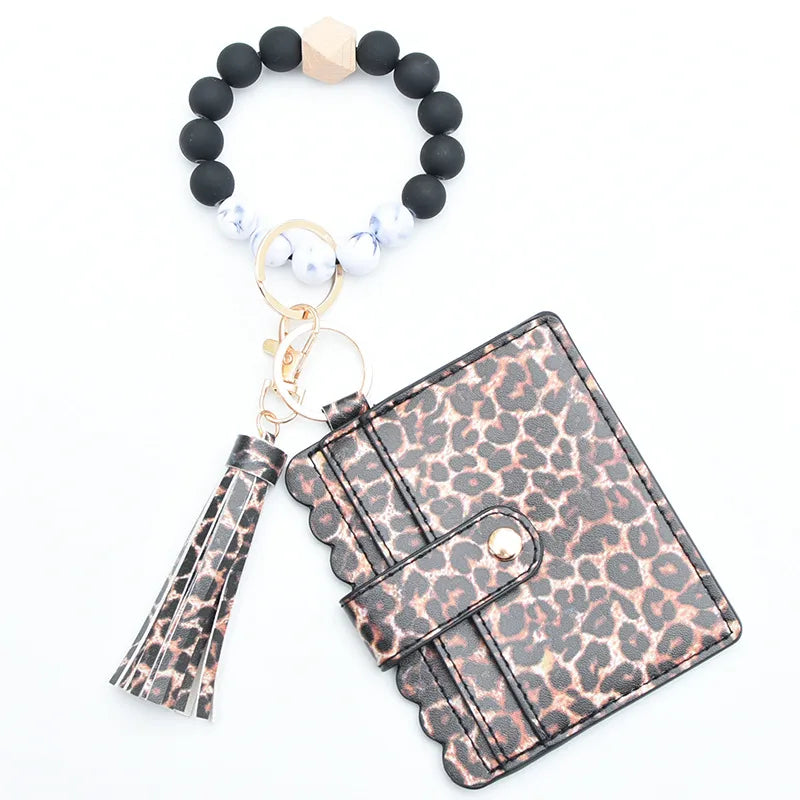 Modern Style Geometric Pu Leather Unisex Bag Pendant Keychain