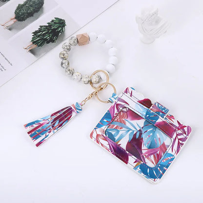 Modern Style Geometric Pu Leather Unisex Bag Pendant Keychain