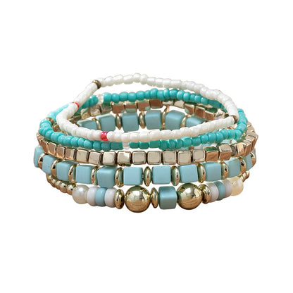 Modern Style Geometric Seed Bead Handmade Women's Bracelets