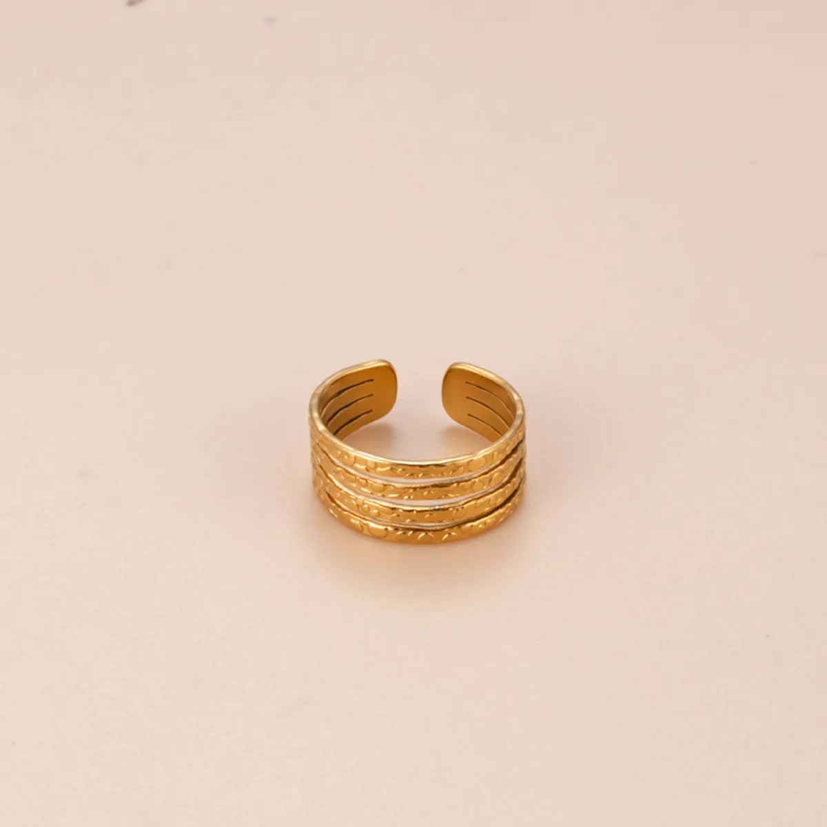 Modern Style Geometric Star Moon Stainless Steel Plating 18k Gold Plated Open Ring