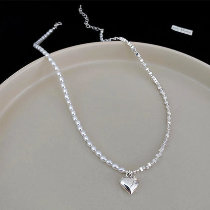 Modern Style Heart Shape Alloy Plating Women'S Necklace