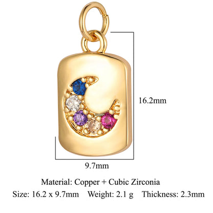 Modern Style Heart Shape Eye Zircon Copper Wholesale Jewelry Accessories