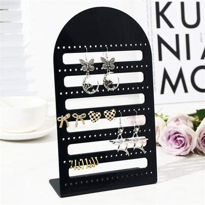 Modern Style L Shape Arylic Plastic Jewelry Display Jewelry Rack