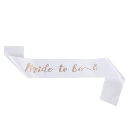 Modern Style Letter Satin Cloth Wedding Party Costume Props