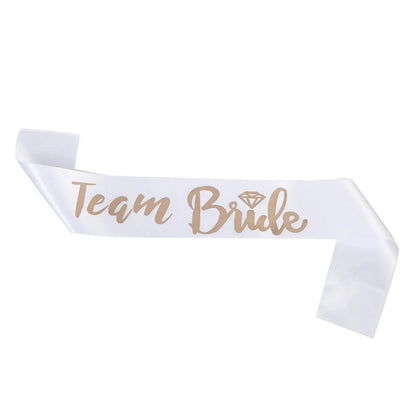 Modern Style Letter Satin Cloth Wedding Party Costume Props