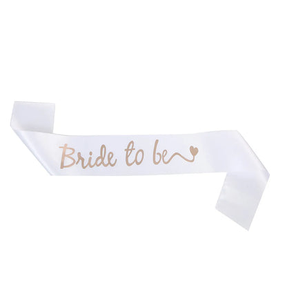 Modern Style Letter Satin Cloth Wedding Party Costume Props