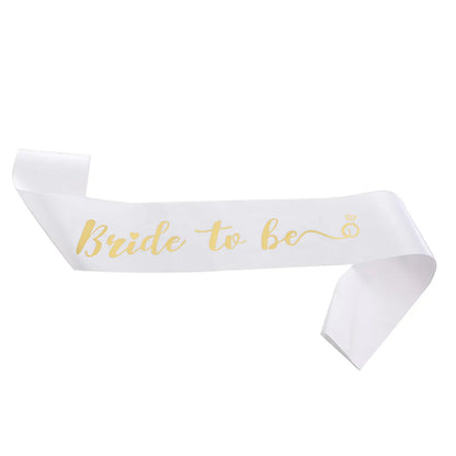 Modern Style Letter Satin Cloth Wedding Party Costume Props