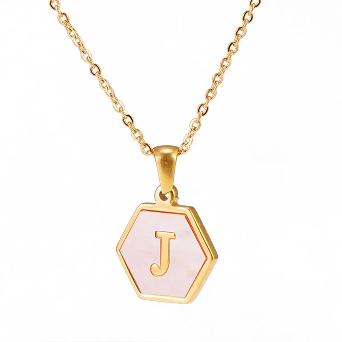 Modern Style Letter Stainless Steel Necklace Plating Stainless Steel Necklaces