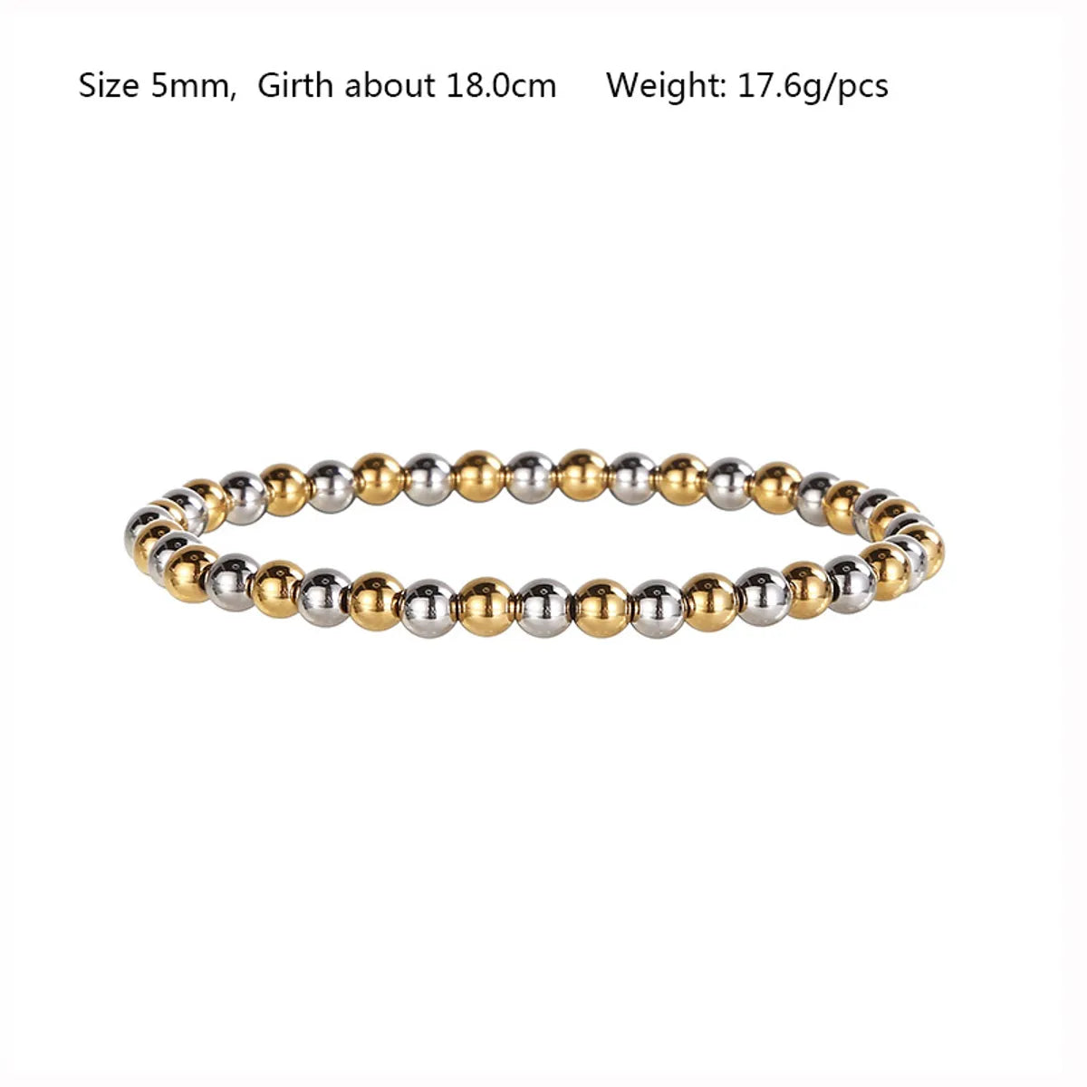 Modern Style Round Stainless Steel Bracelets In Bulk