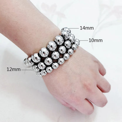 Modern Style Round Stainless Steel Bracelets In Bulk