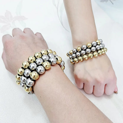 Modern Style Round Stainless Steel Bracelets In Bulk