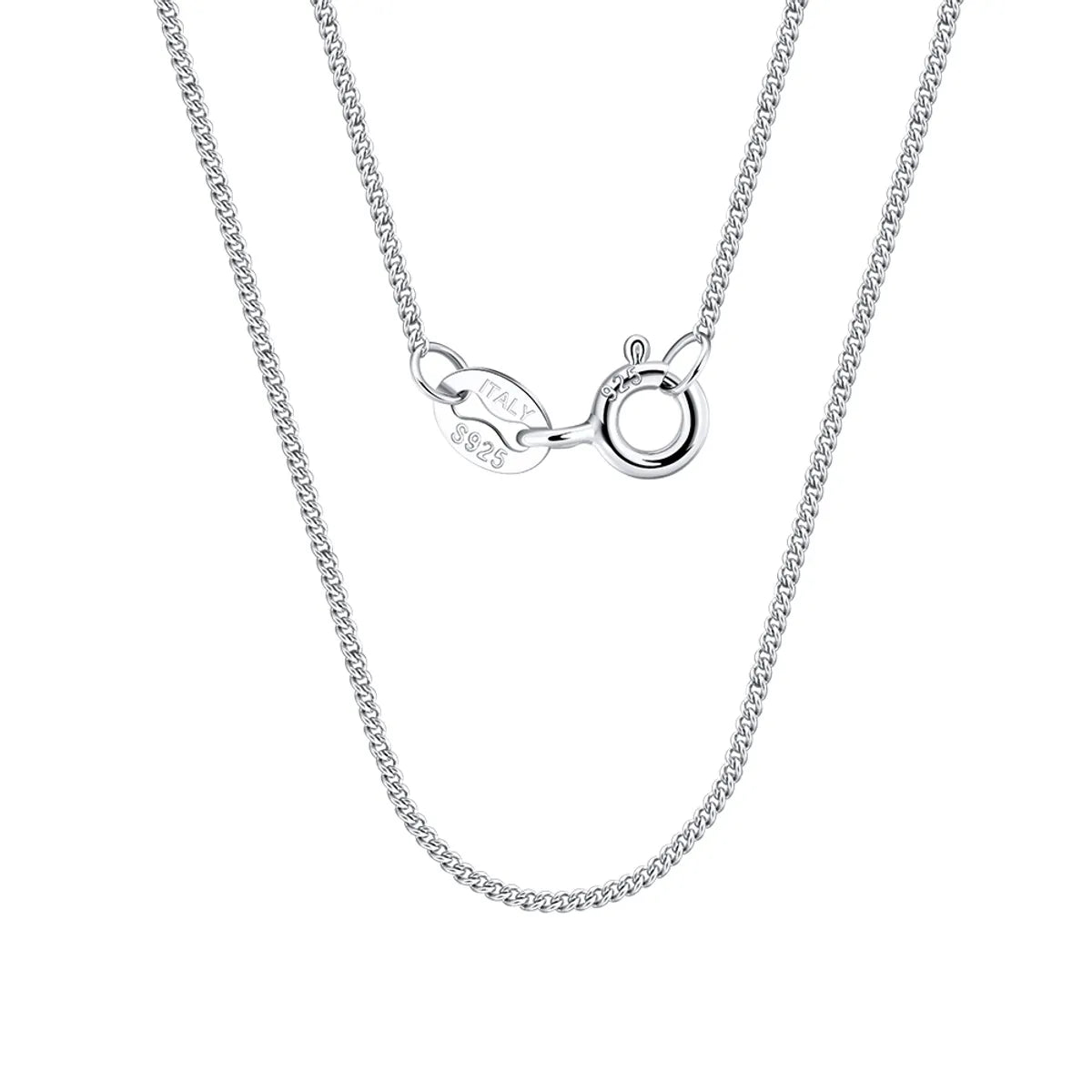 Modern Style Simple Style Classic Style Geometric Sterling Silver Necklace In Bulk