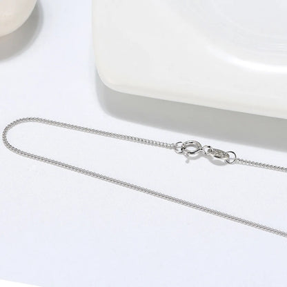 Modern Style Simple Style Classic Style Geometric Sterling Silver Necklace In Bulk