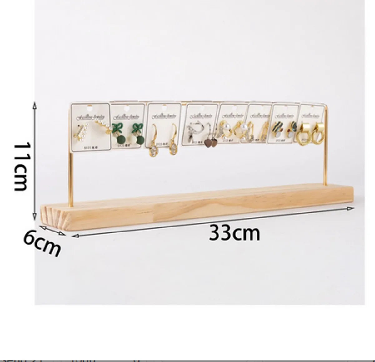 Modern Style Simple Style Classic Style Geometric Wood Metal Iron Jewelry Display Jewelry Rack