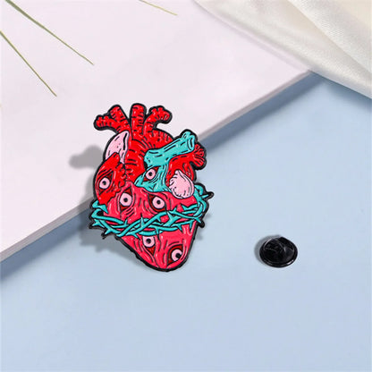 Modern Style Simple Style Heart Alloy Plating Women'S Brooches