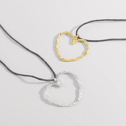 Modern Style Simple Style Heart Shape Alloy Women's Necklace