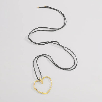 Modern Style Simple Style Heart Shape Alloy Women's Necklace