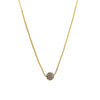 Modern Style Simple Style Shiny Ball Copper Zircon Necklace In Bulk